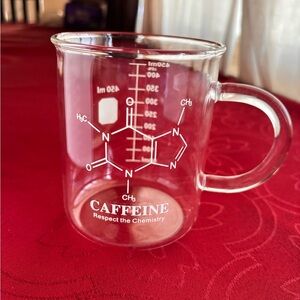 Caffeine Beaker Glass Mug